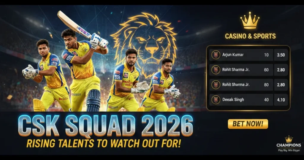 CSK players 2026