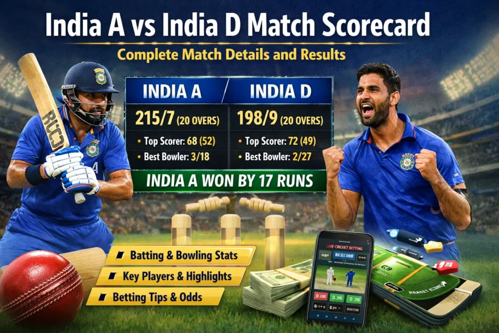 india a vs india d