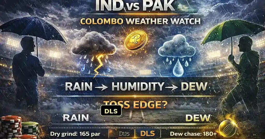 IND vs PAK: Rain, Humidity, Dew — 3 Conditions That Could Decide the Toss Strategy